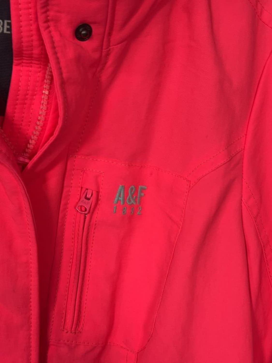 아베크롬비 핑크 순록 로고 바람막이 윈드 자켓 S 상품이미지8