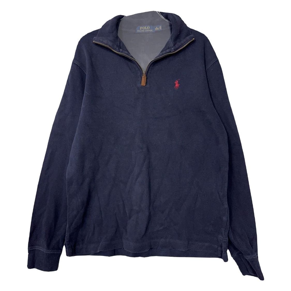 폴로 랄프로렌 로고 네이비 반집업 맨투맨 S 상품이미지1