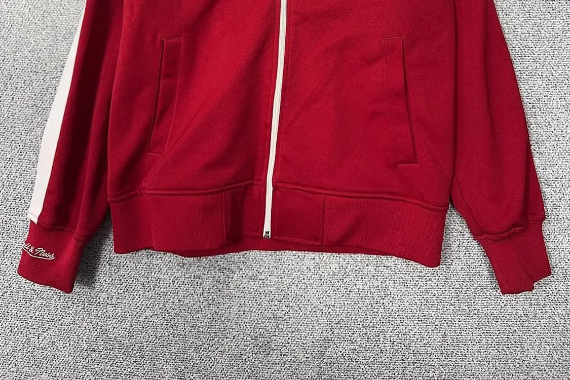 미첼앤네스 필라델피아 로고 레드 트랙탑 집업 저지 S 상품이미지4