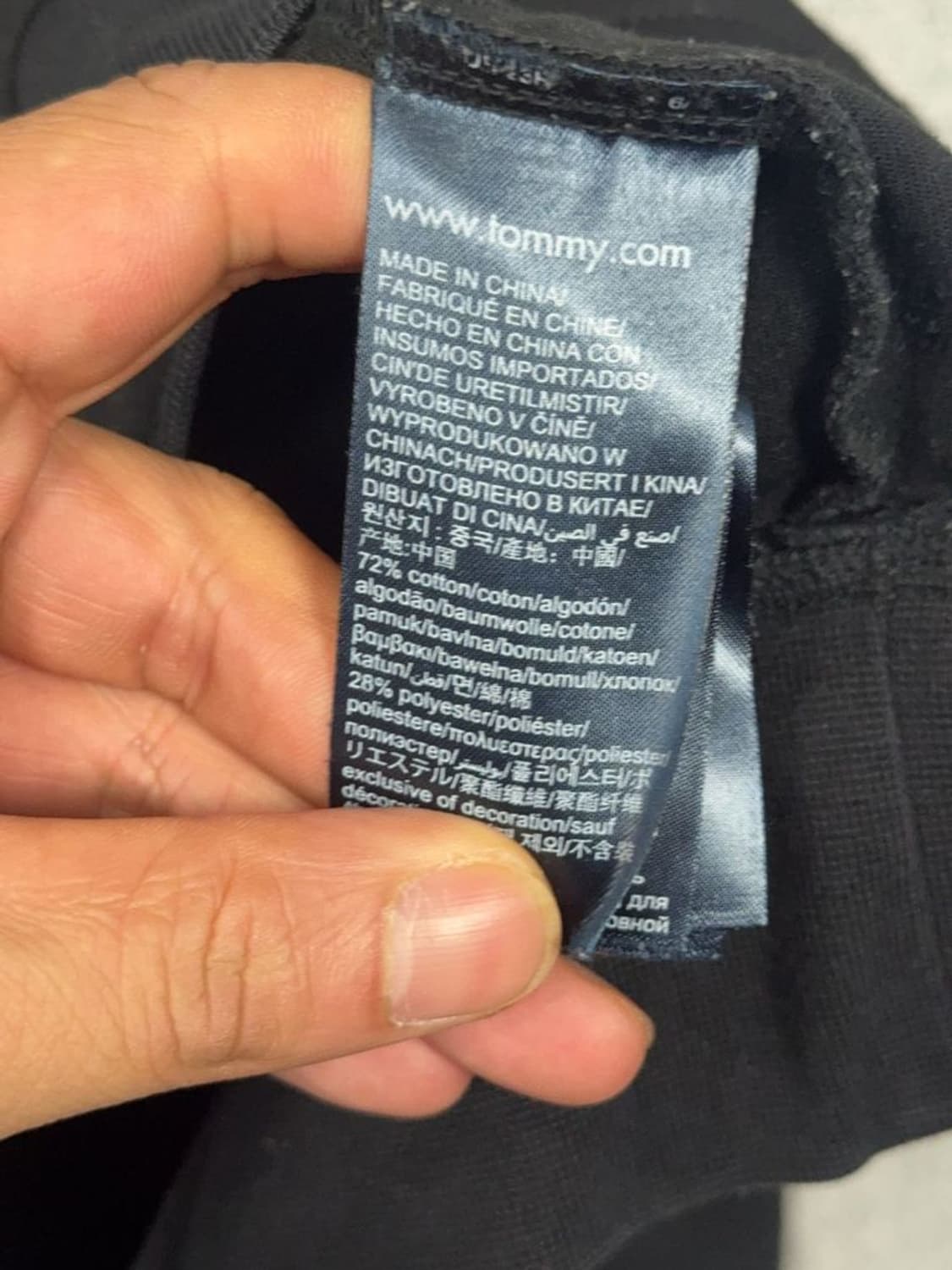 타미힐피거 블랙 로고 캐주얼 맨투맨 XL 상품이미지9