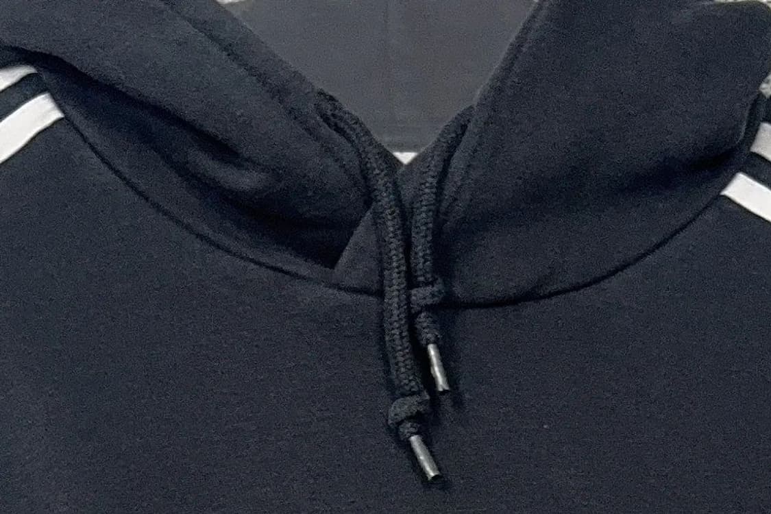 아디다스 블랙 불꽃 삼선 후드티 M 상품이미지5