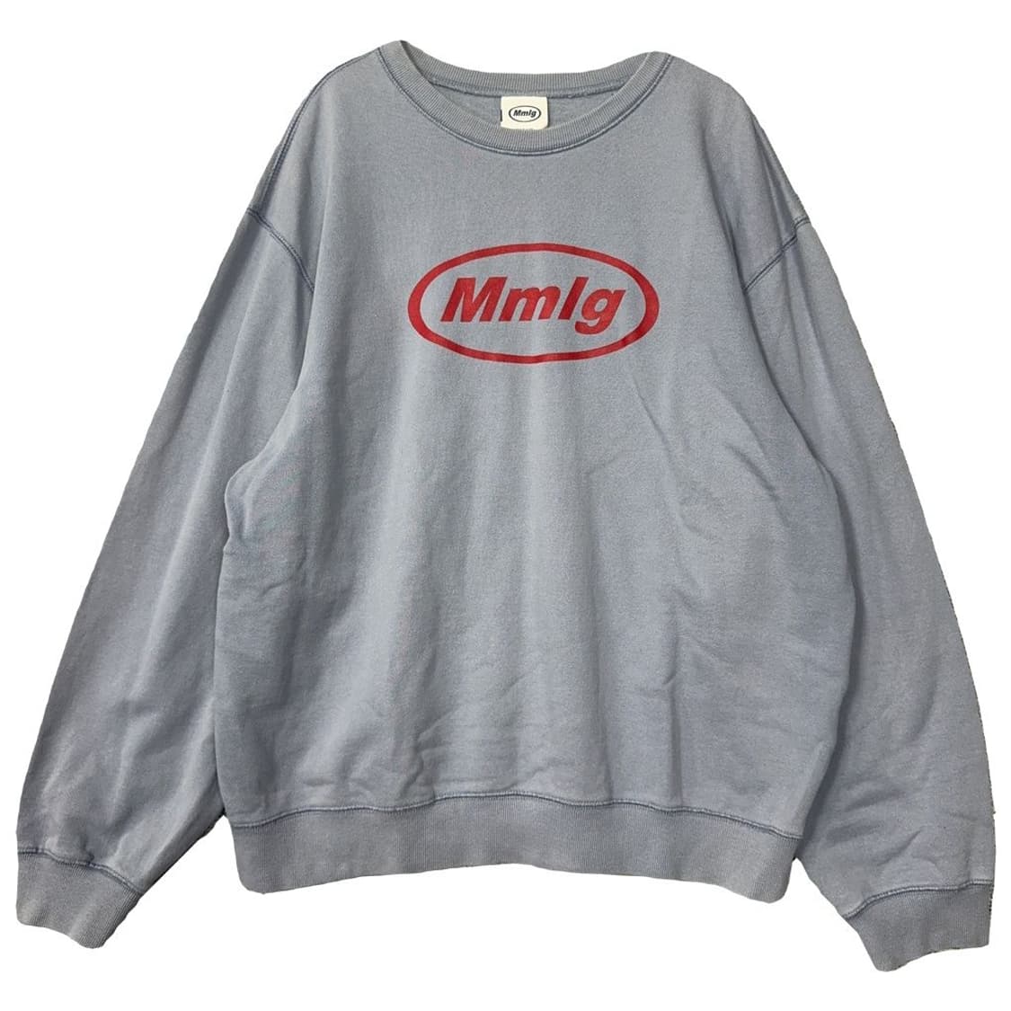 MMLG 프린팅 라이트 블루 스웻셔츠 맨투맨 MEDIUM 상품이미지1
