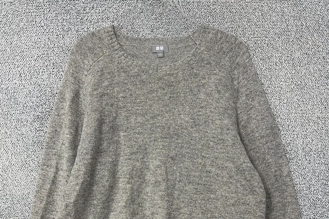 유니클로 라이트 그레이 울 니트 L 상품이미지3
