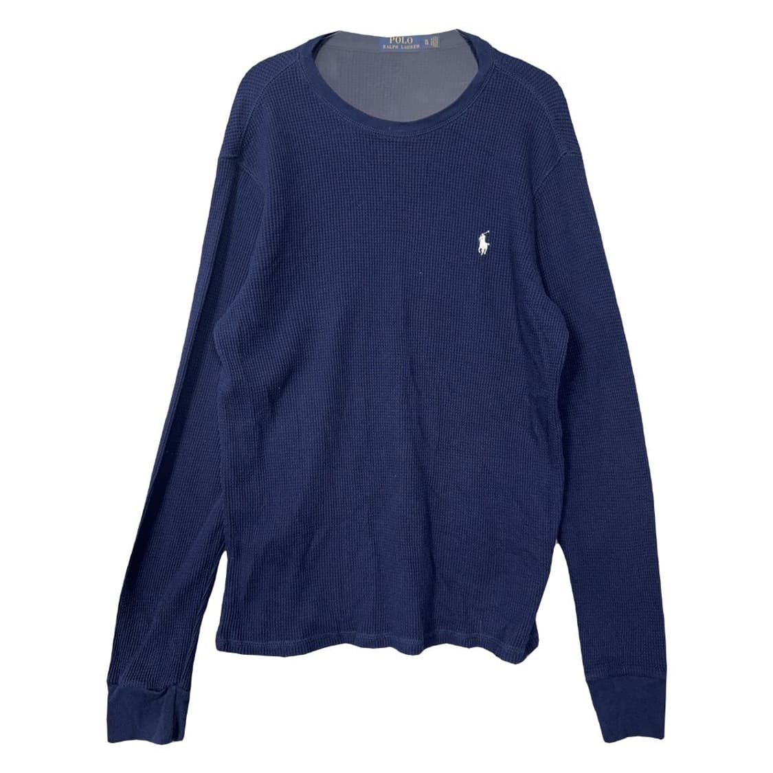 폴로 랄프로렌 와플 코튼 오버핏 네이비 긴팔티 XL 상품이미지1