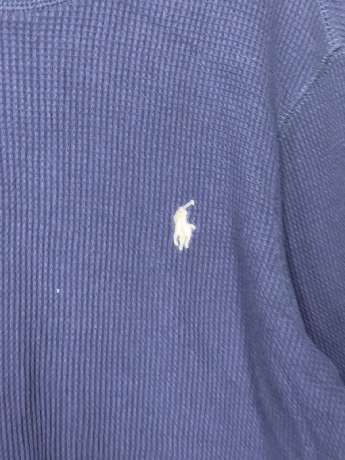 폴로 랄프로렌 와플 코튼 오버핏 네이비 긴팔티 XL 상품이미지8