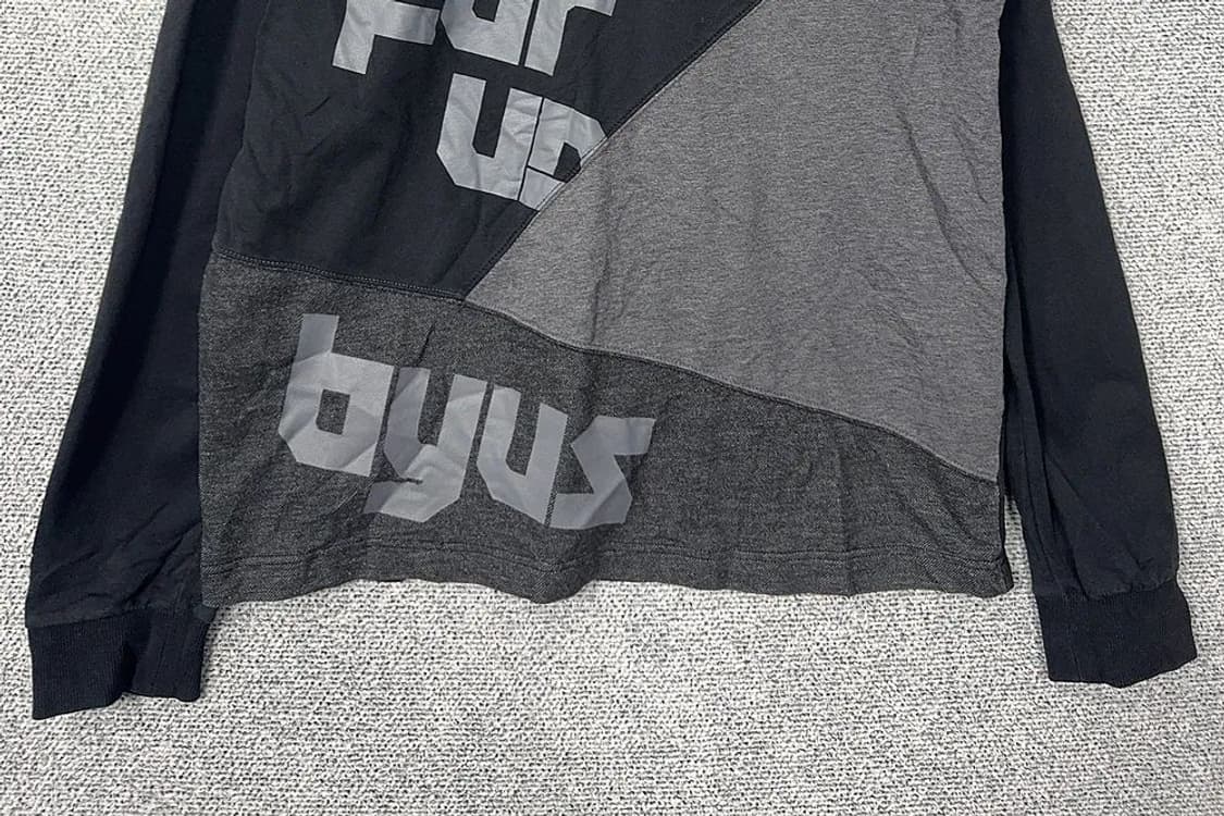 푸부 Y2K 프린팅 블랙 후드티 XL 상품이미지4