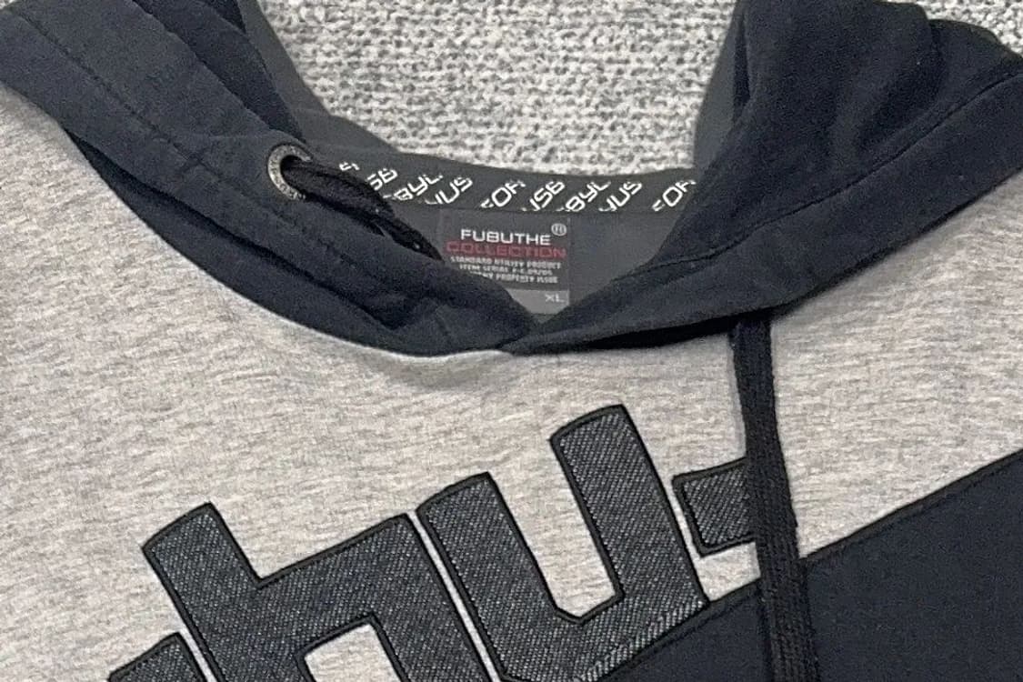 푸부 Y2K 프린팅 블랙 후드티 XL 상품이미지5