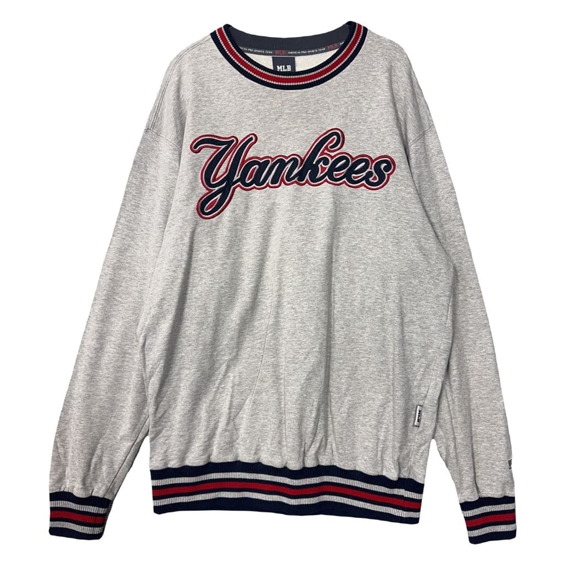 엠엘비 올드스쿨 뉴욕양키즈 라이트 그레이 맨투맨 95 상품이미지1