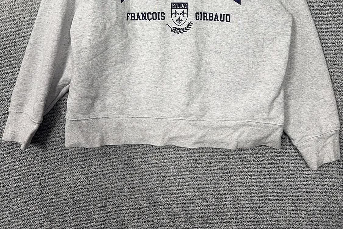 마리떼 프랑소와 저버 프린팅 라이트 그레이 맨투맨 L size 상품이미지4