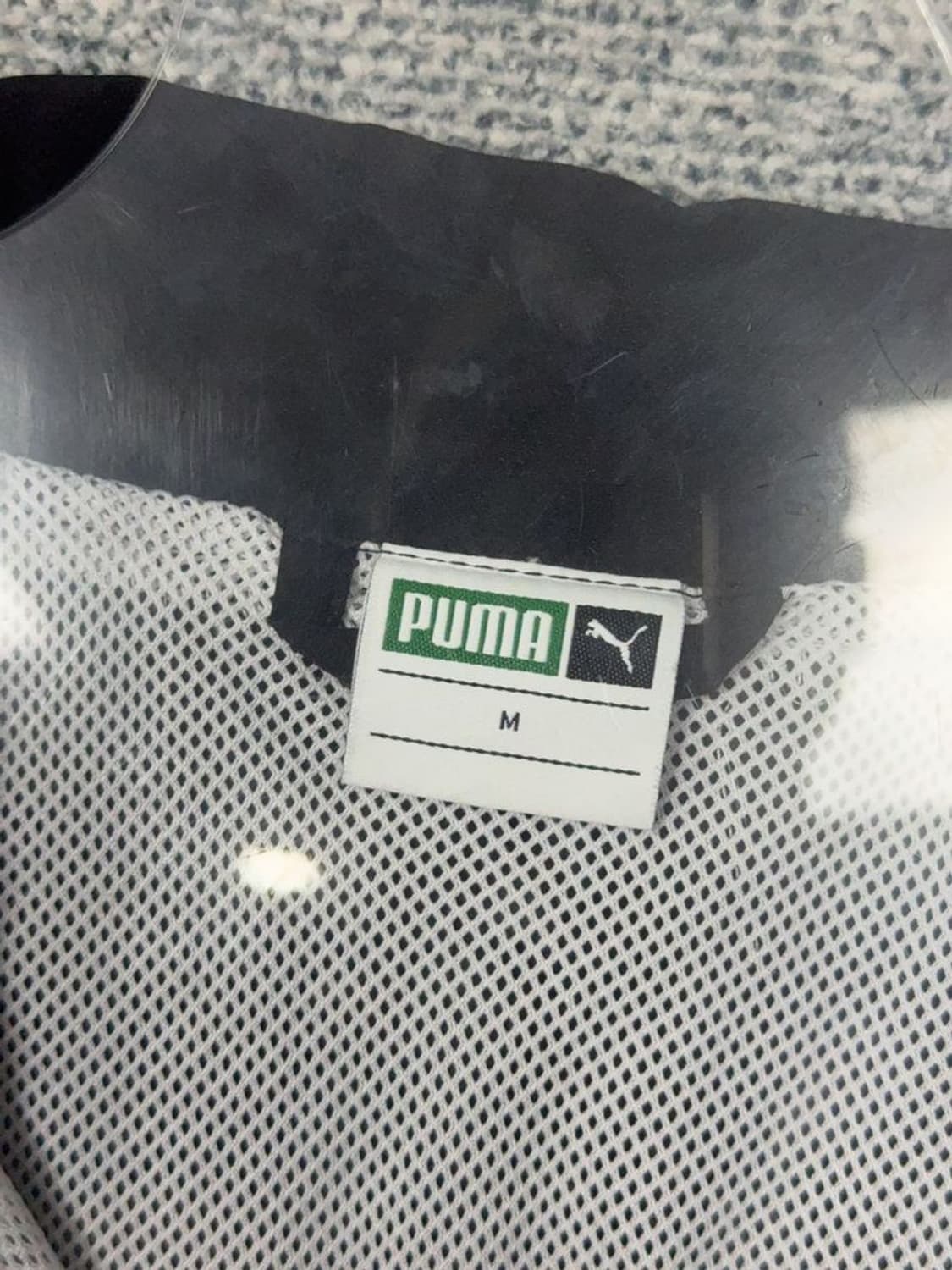 푸마 블랙 로고 빈티지 남성 집업 저지 M 상품이미지7