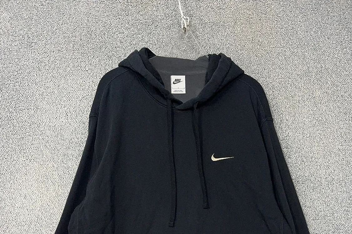 나이키 블랙 로고 후드티 L 상품이미지3