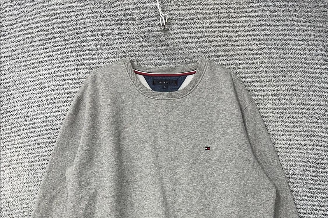 타미힐피거 라이트 그레이 로고 맨투맨 L 상품이미지3