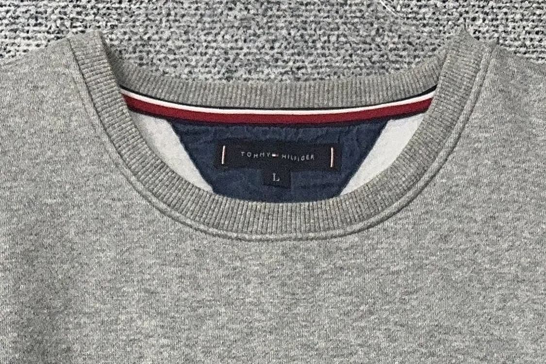 타미힐피거 라이트 그레이 로고 맨투맨 L 상품이미지5
