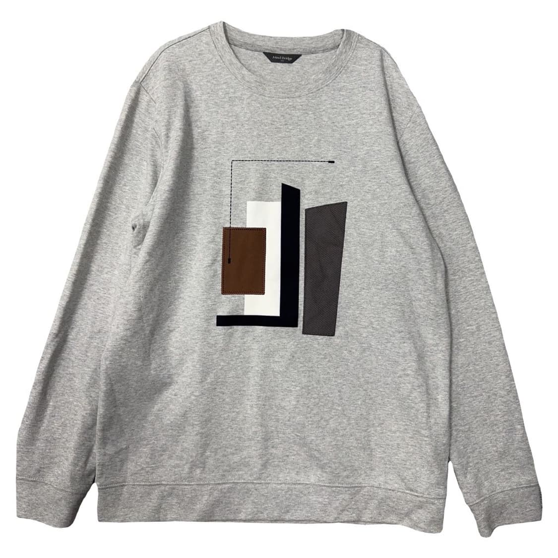 바나나리퍼블릭 프린팅 라이트 그레이 맨투맨 105 상품이미지1