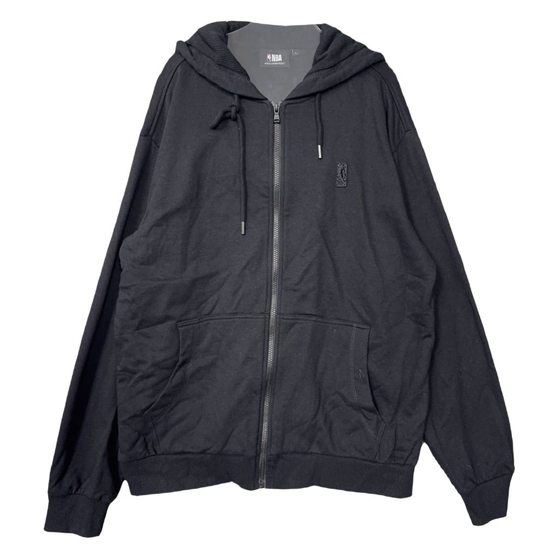 엔비에이 블랙 로고 오버핏 후드 집업 L 상품이미지1