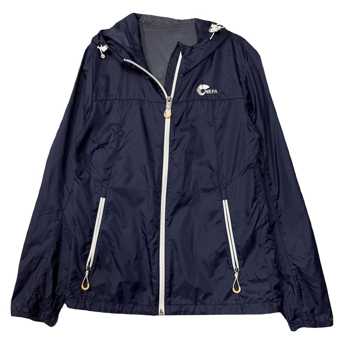 네파 네이비 로고 기능성 후드 바람막이 90 상품이미지1