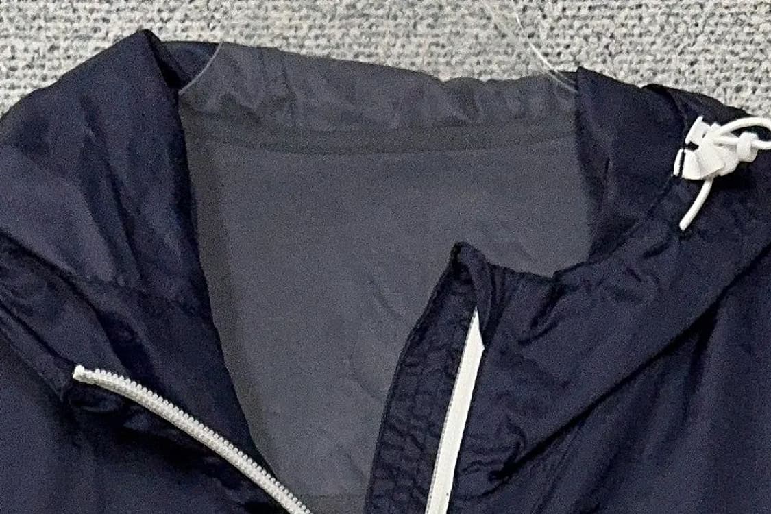 네파 네이비 로고 기능성 후드 바람막이 90 상품이미지5