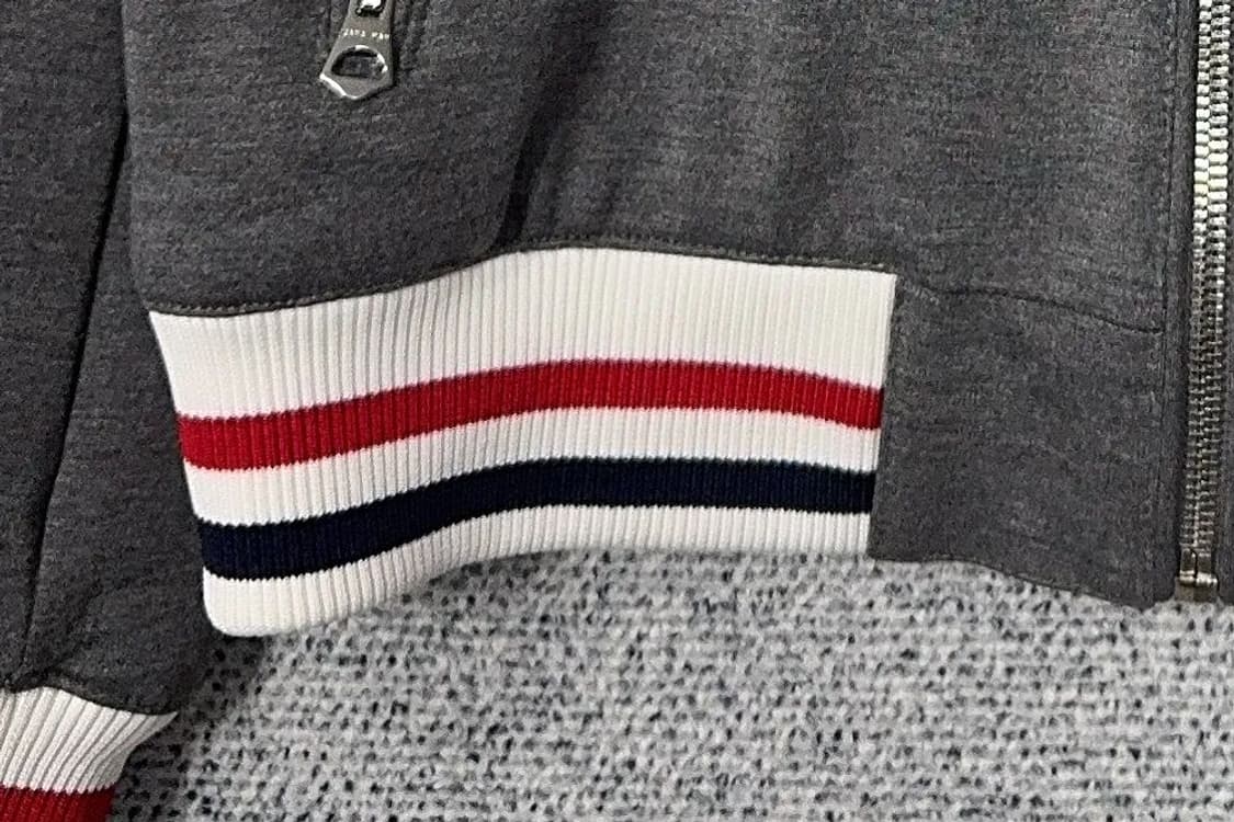 자라 그레이 단가라 캐주얼 블루종 자켓 M 상품이미지7