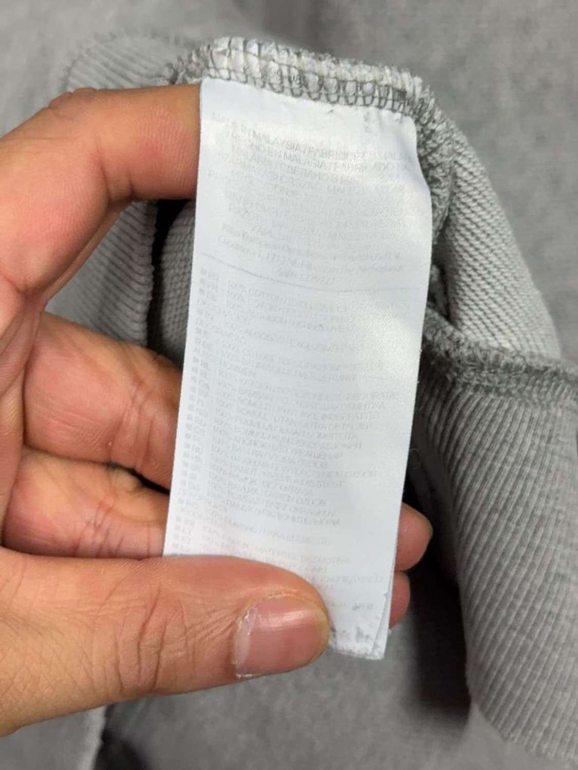 나이키 라이트 그레이 로고 맨투맨 L 상품이미지8