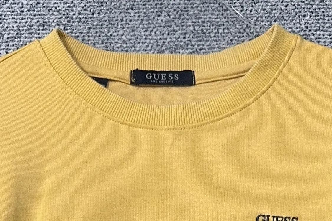 게스 옐로우 캐주얼 맨투맨 S 상품이미지5