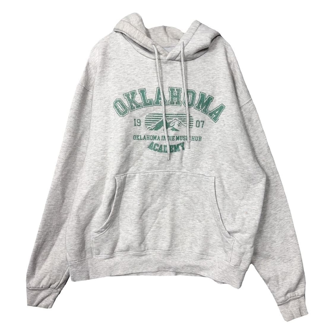 어커버 프린팅 라이트 그레이 후드티 L 상품이미지1