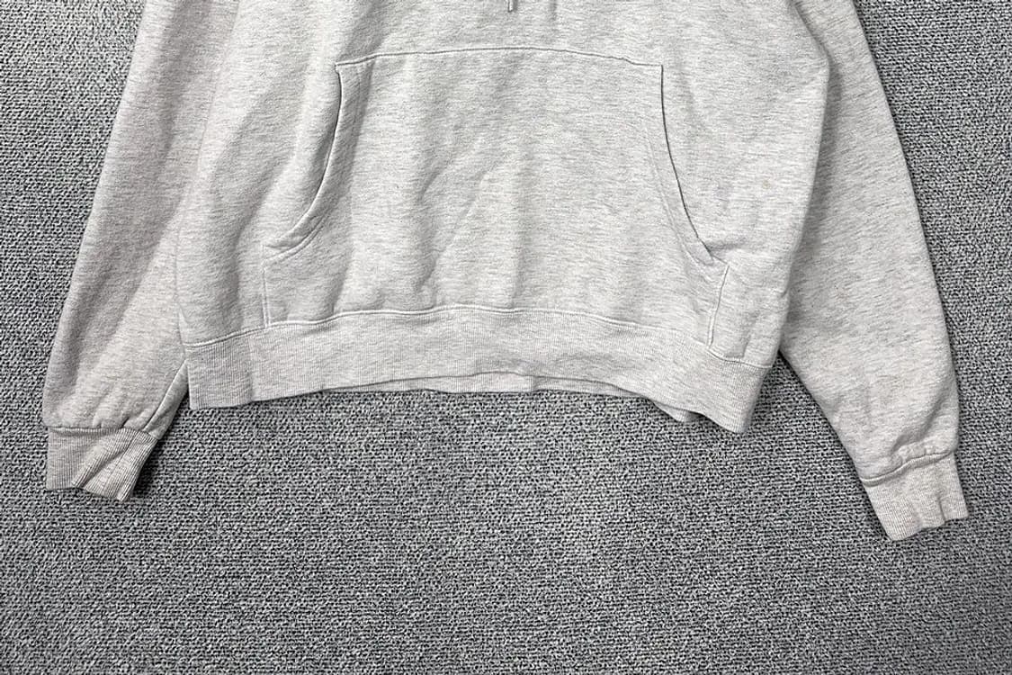 어커버 프린팅 라이트 그레이 후드티 L 상품이미지4