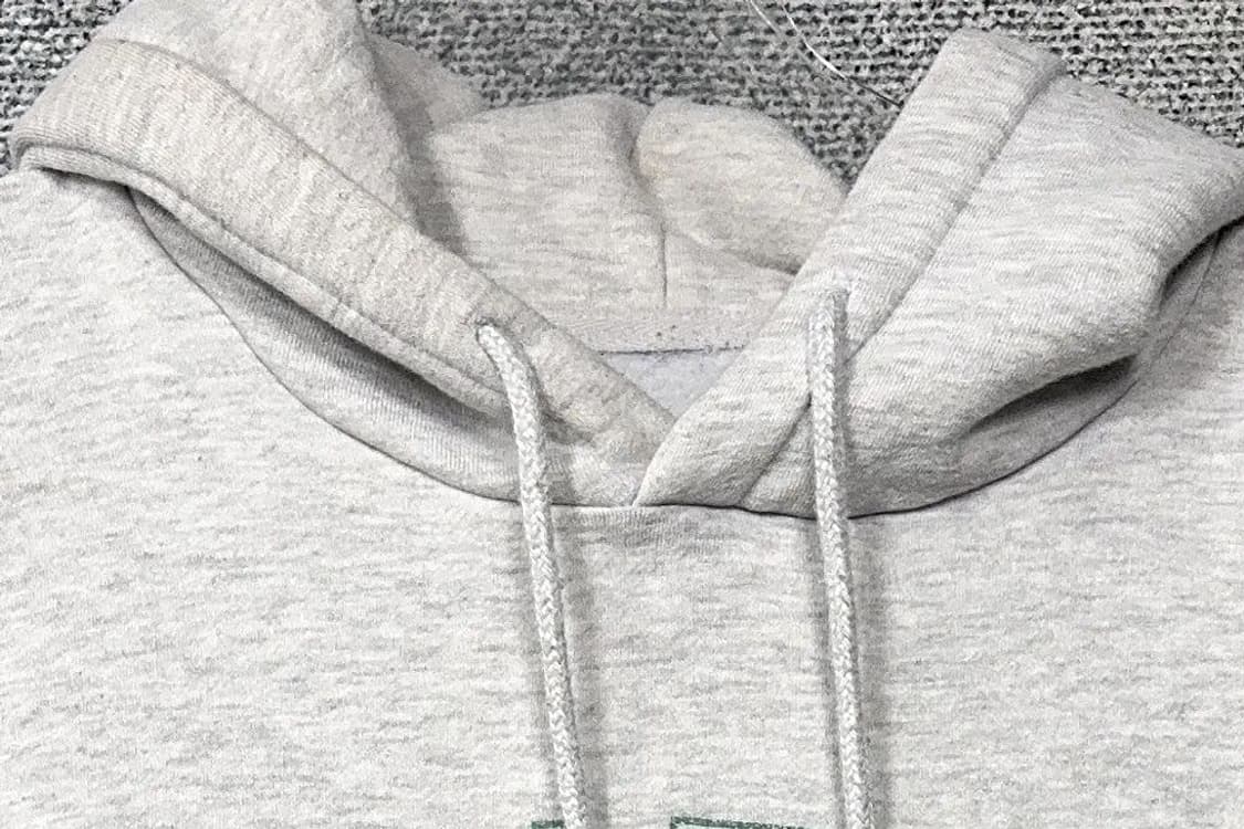 어커버 프린팅 라이트 그레이 후드티 L 상품이미지5