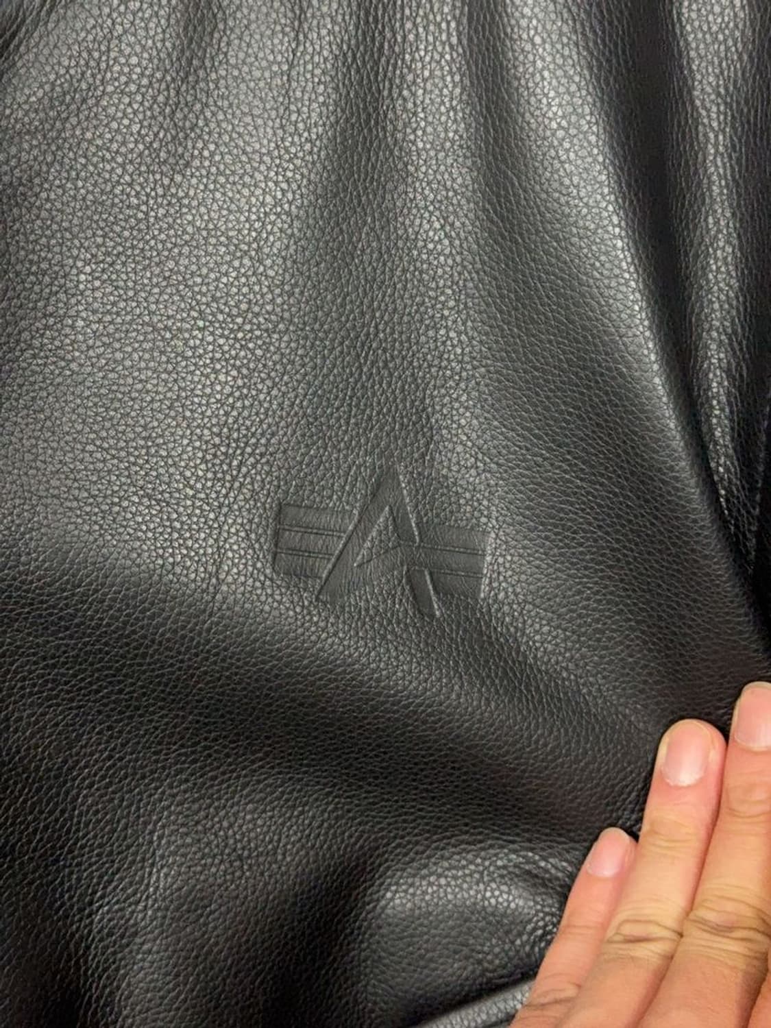 [새상품]알파인더스트리 레더 가죽 블루종 봄버 항공 점퍼 S 상품이미지8