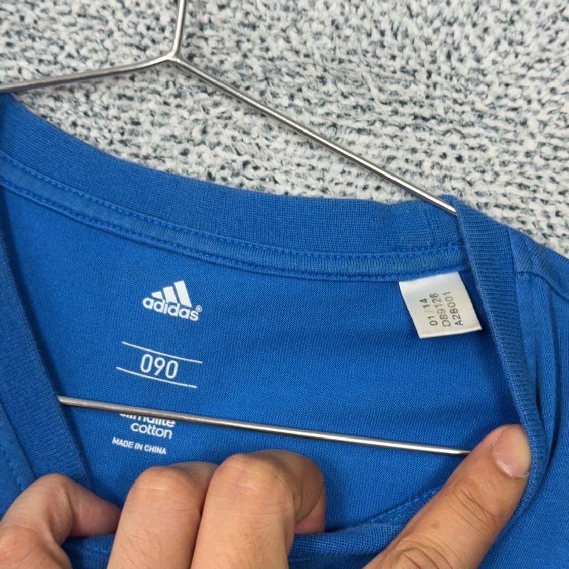 아디다스 프린팅 블루 빈티지 반팔 티 090 상품이미지3
