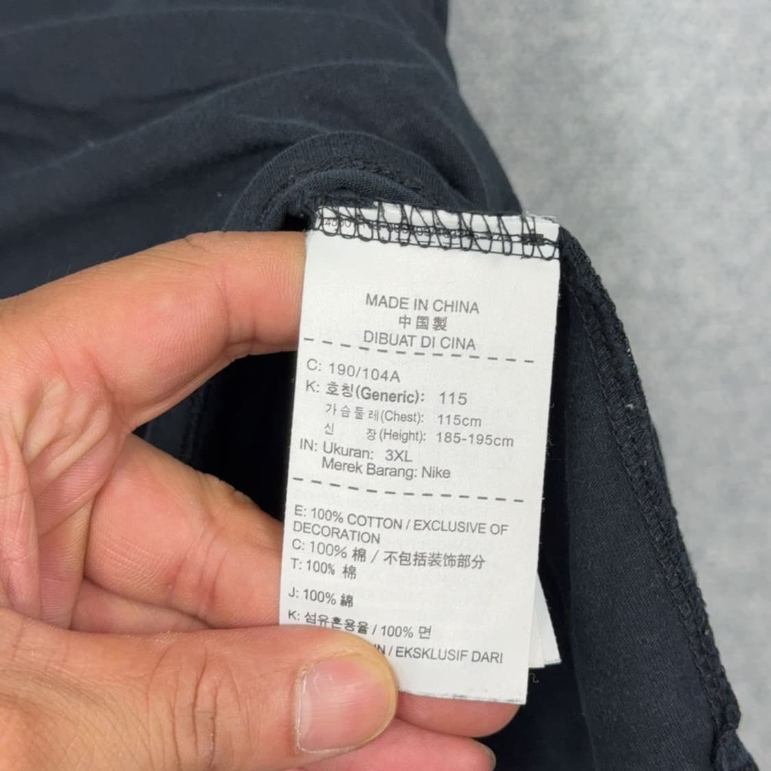 나이키 오사카 프린팅 네이비 반팔 티 115 상품이미지4