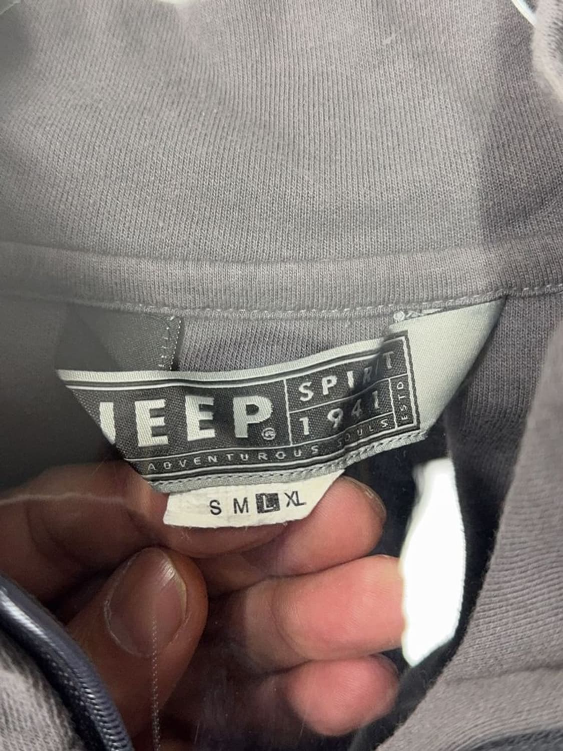 지프 프린팅 그레이 집업 L 상품이미지9