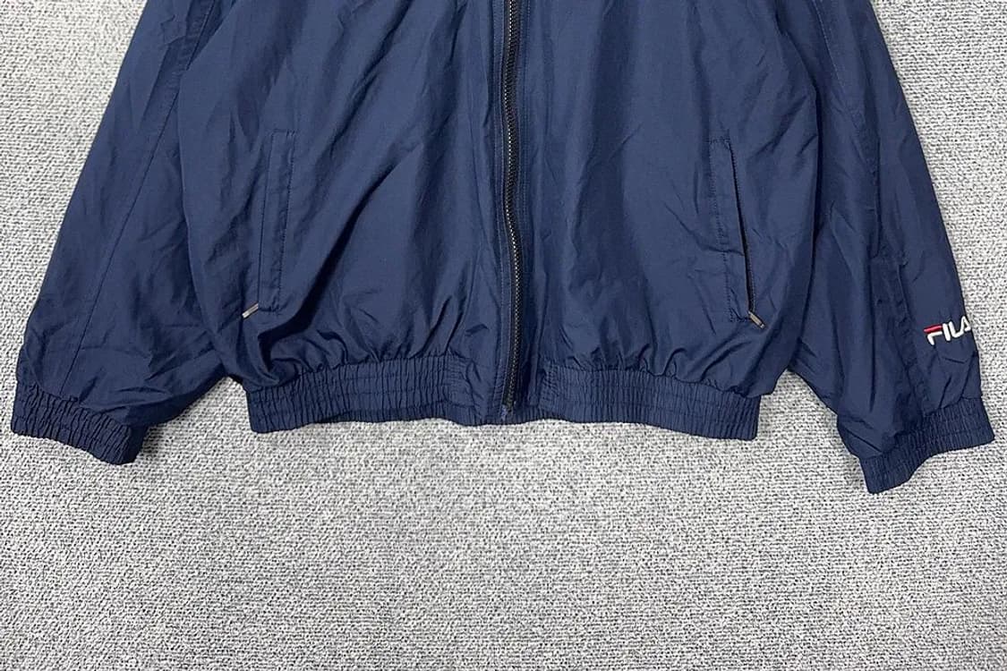 휠라 네이비 남성 오버핏 바람막이 자켓 XL 상품이미지4