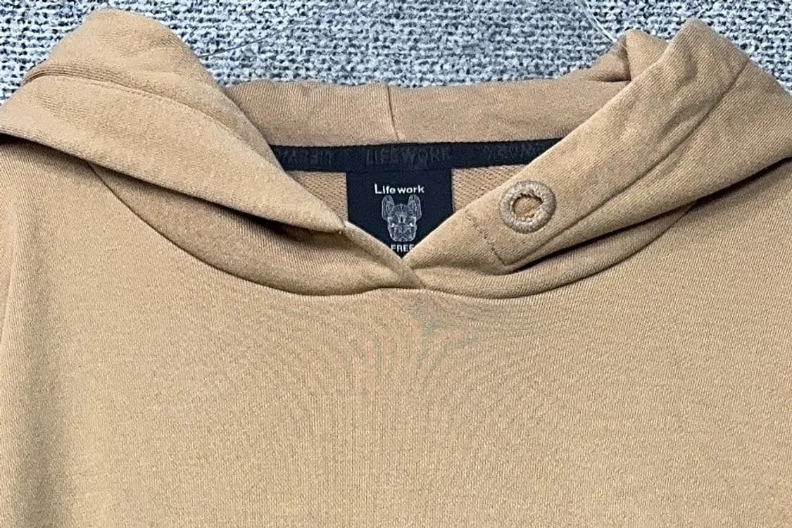 라이프워크 베이지 로고 후드 원피스 FREE 상품이미지5
