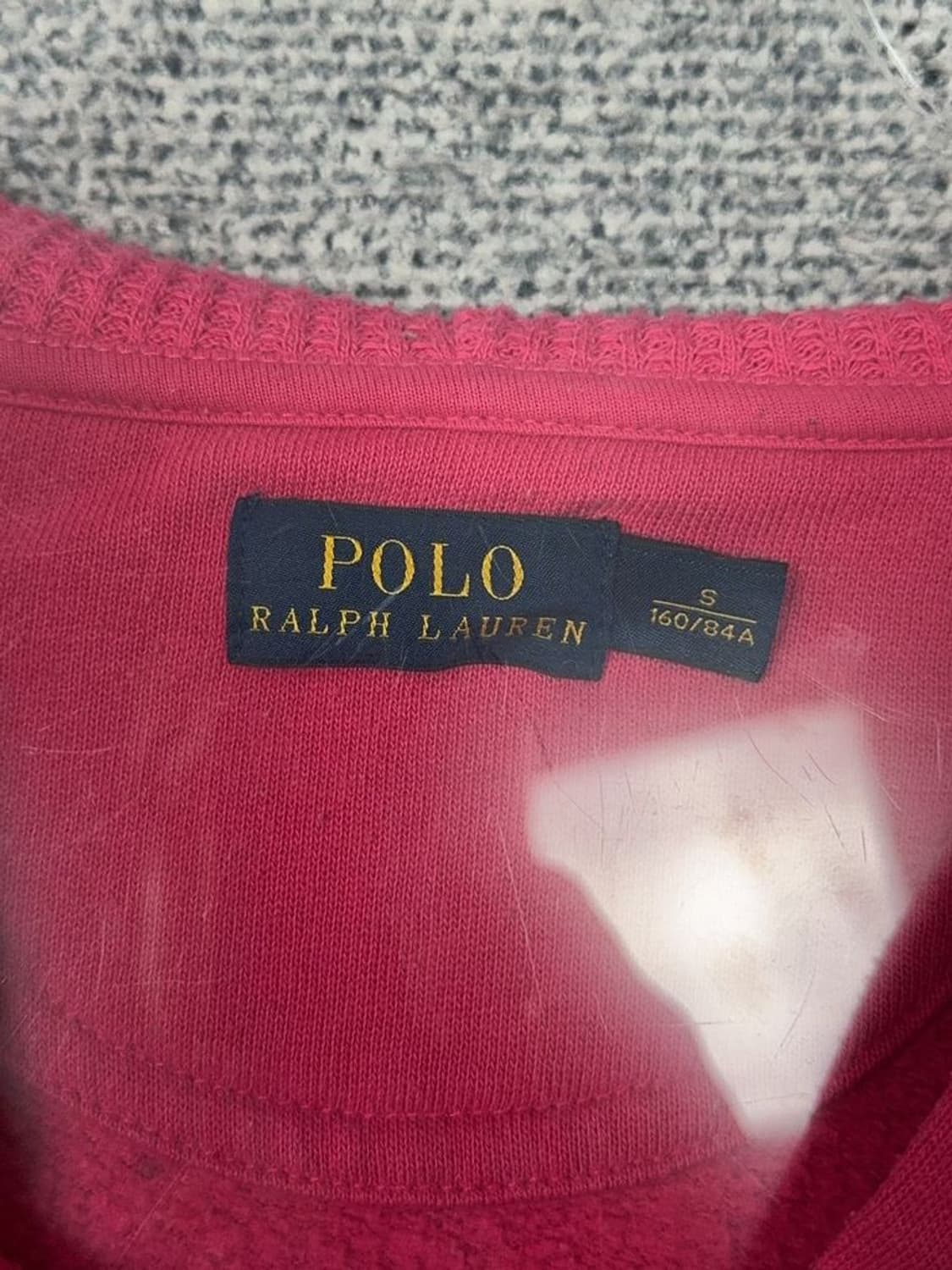 폴로 랄프로렌 빈티지 핑크 후드 집업 S160/84A 상품이미지9