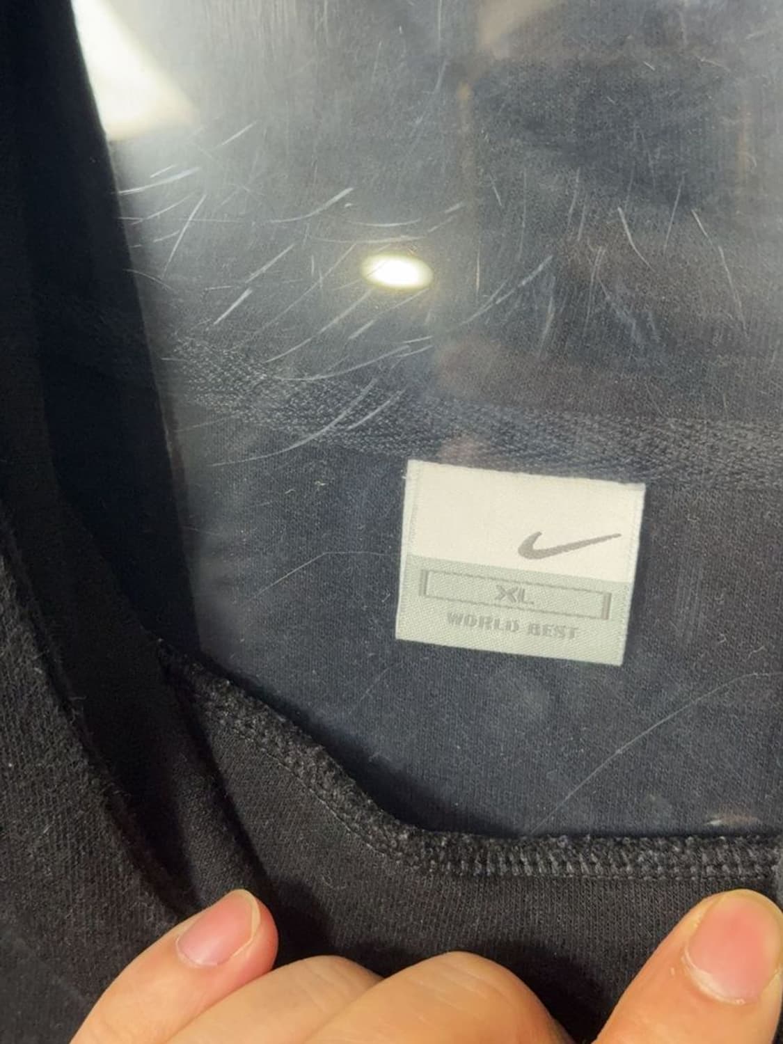 나이키 블랙 로고 후드티 XL 상품이미지8