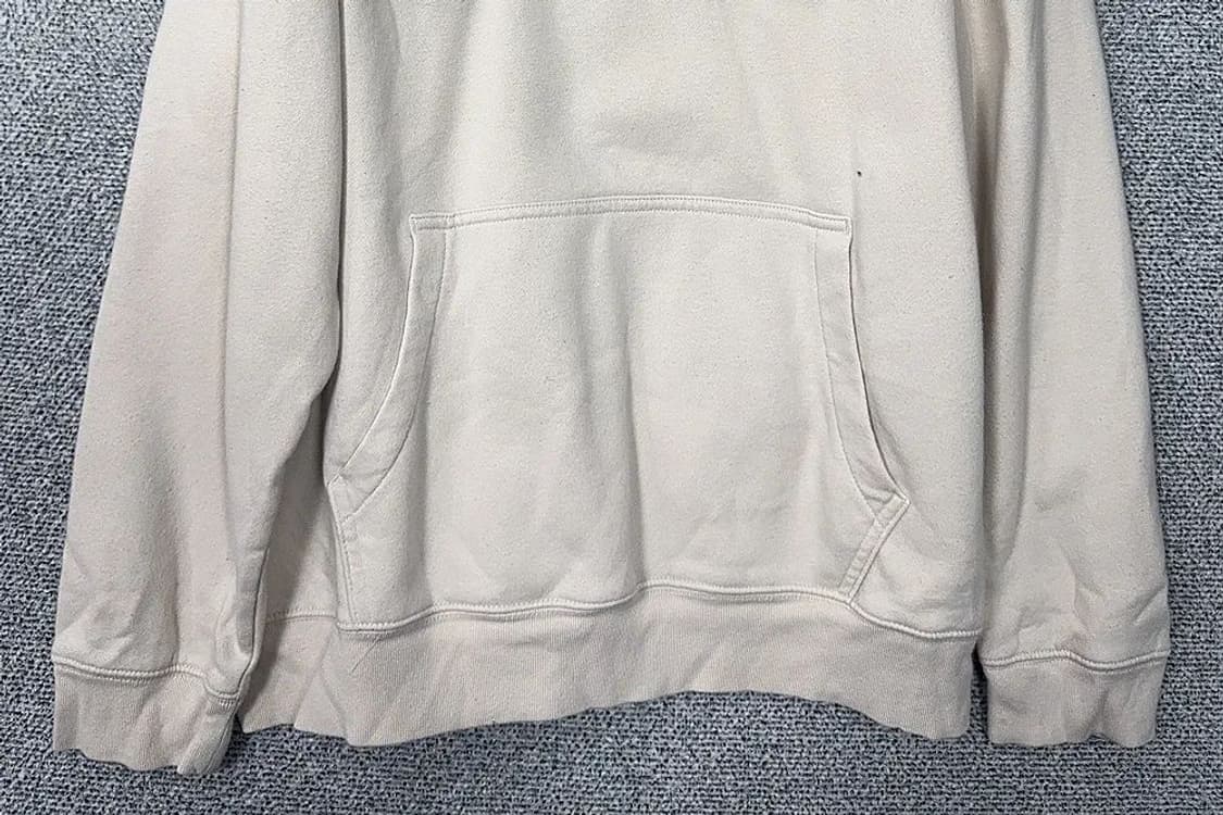 갭 로고 크림 후드티 XL 상품이미지4