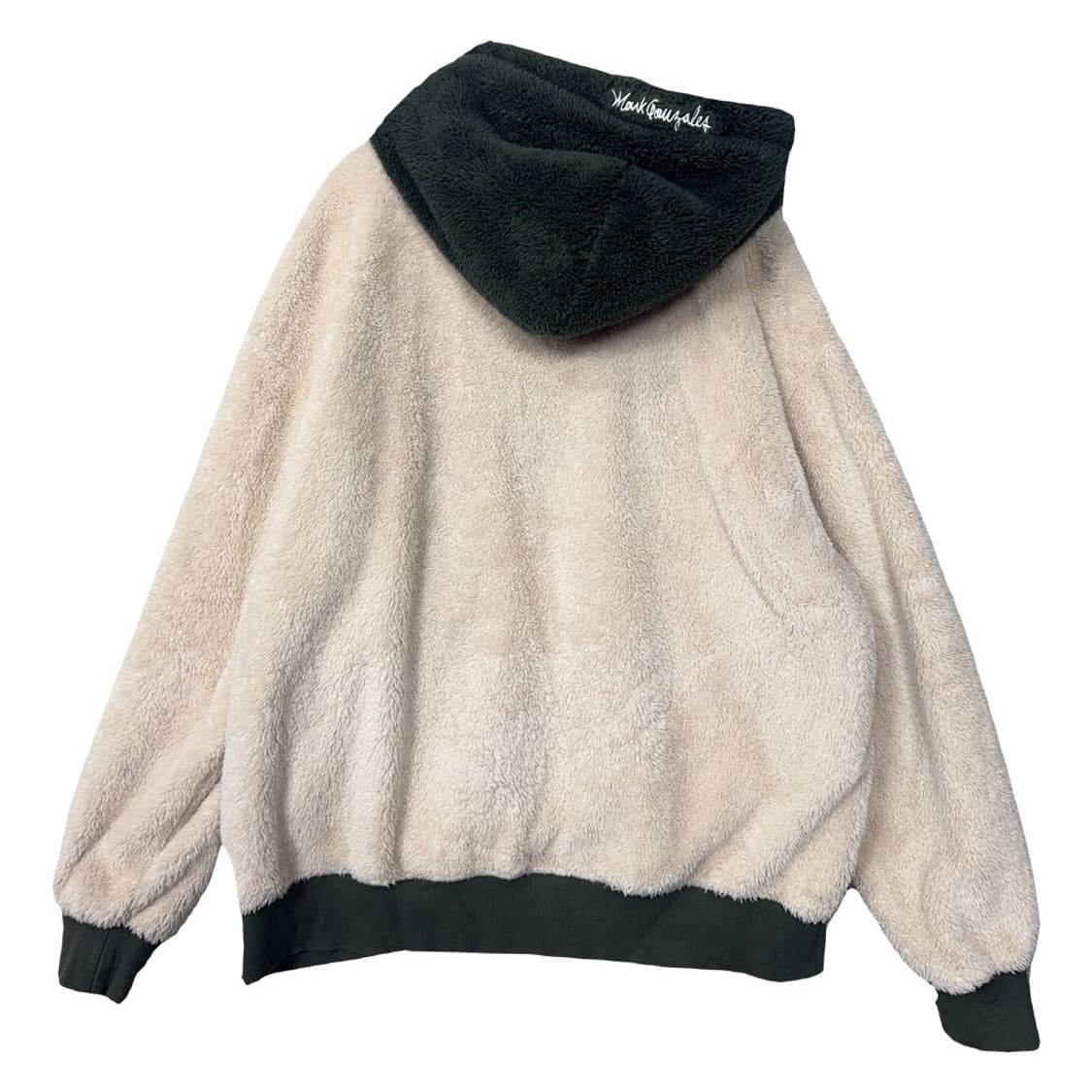마크곤잘레스 크림 양털 후리스 후드 집업 M 상품이미지2