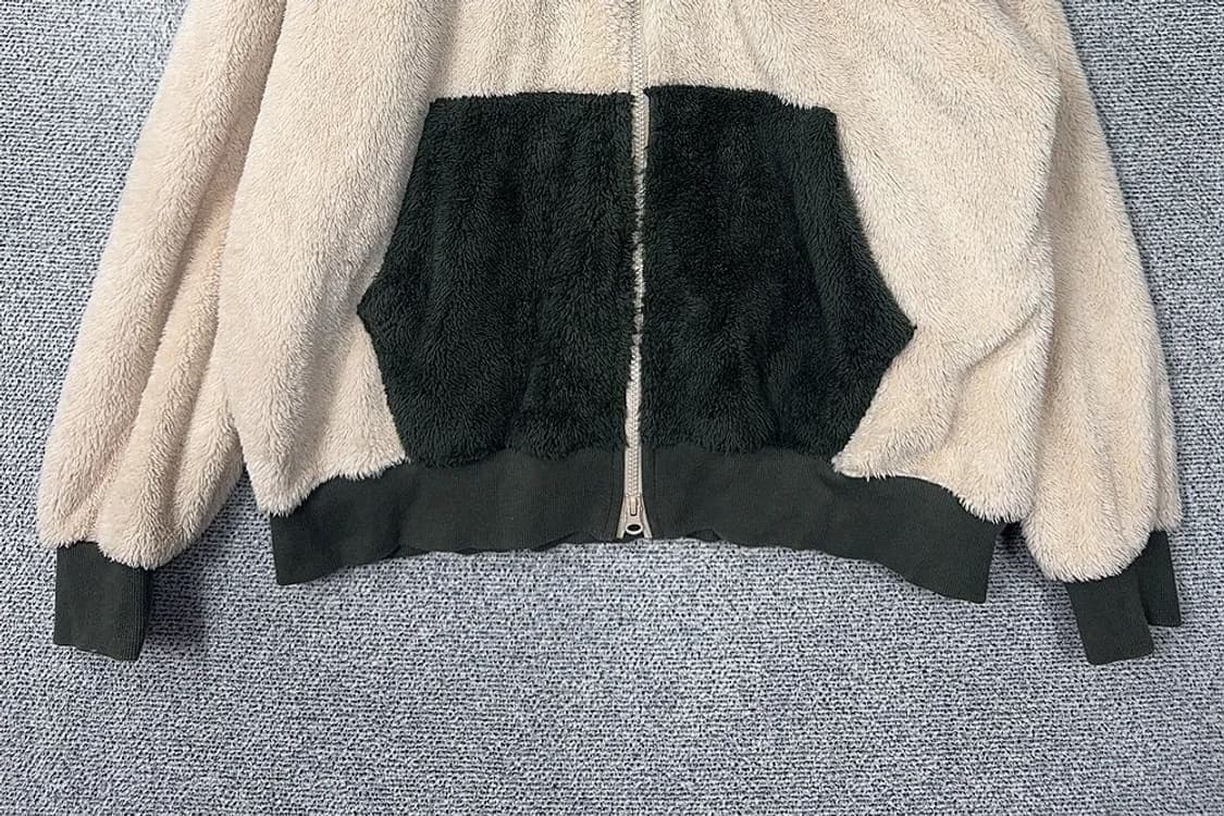 마크곤잘레스 크림 양털 후리스 후드 집업 M 상품이미지4