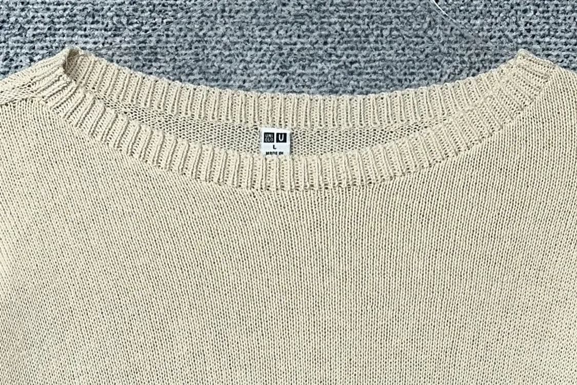 유니클로 크림 베이지 니트 L 상품이미지5