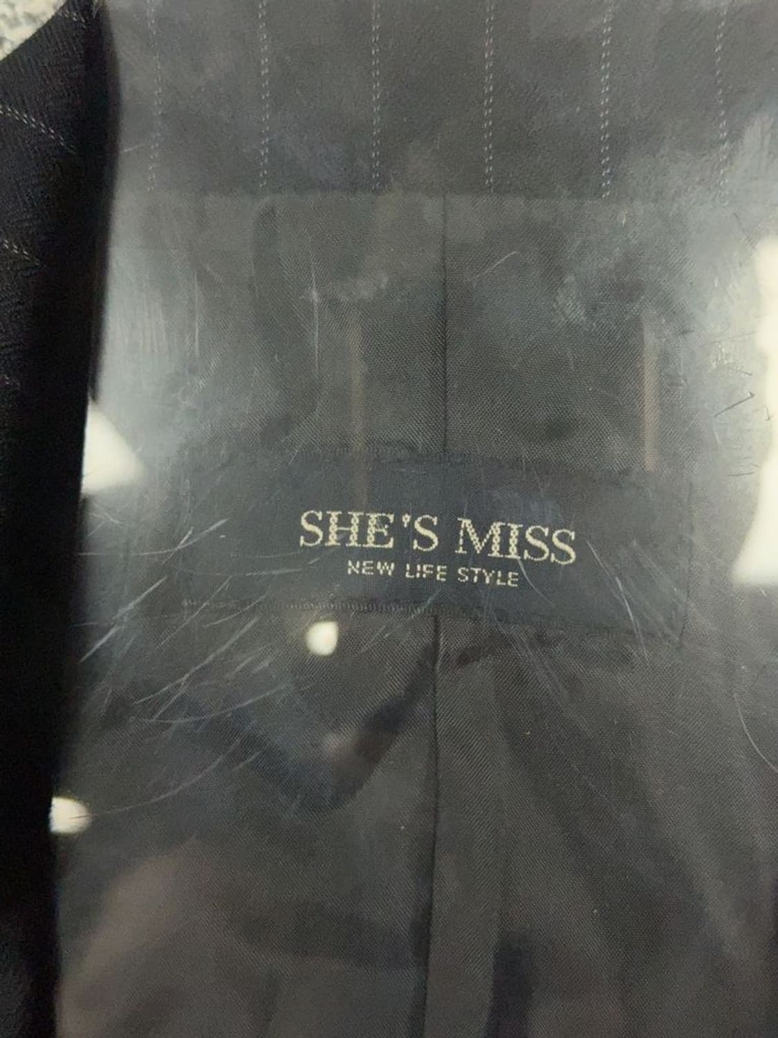 쉬스미스 스트라이프 블랙 원버튼 정장 블레이저 55 상품이미지7