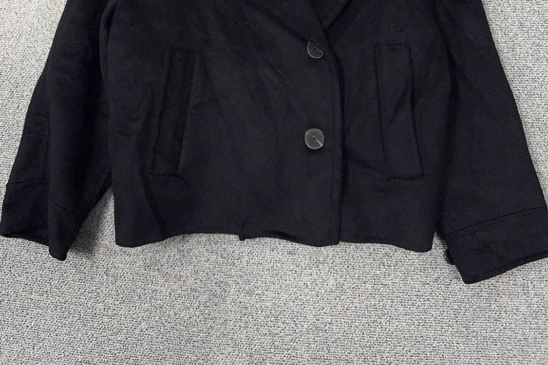 에잇세컨즈 블랙 헨드메이드 울 코트 85(S) 상품이미지4