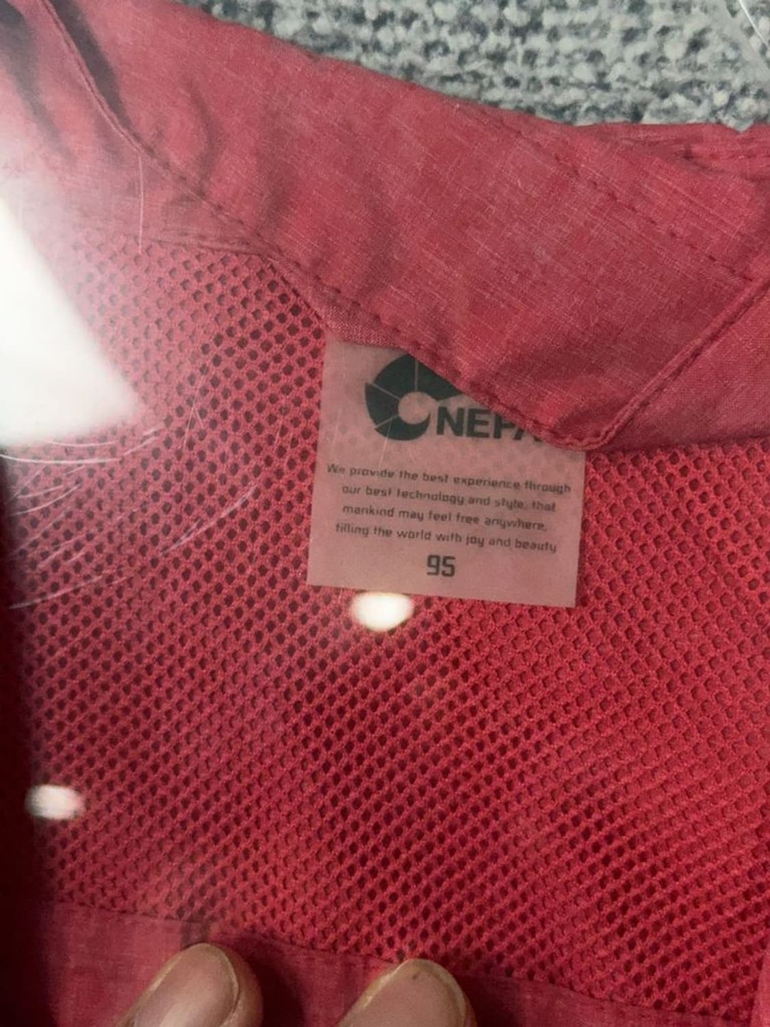 네파 레드 로고 여성 기능성 바람막이 S 상품이미지7