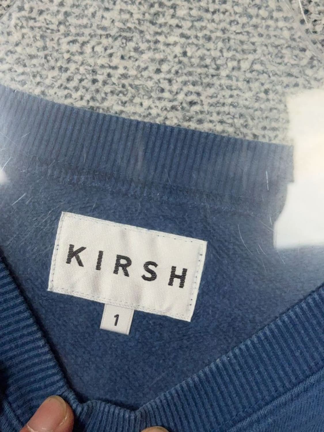 키르시 체리 로고 네이비 맨투맨 1 상품이미지8