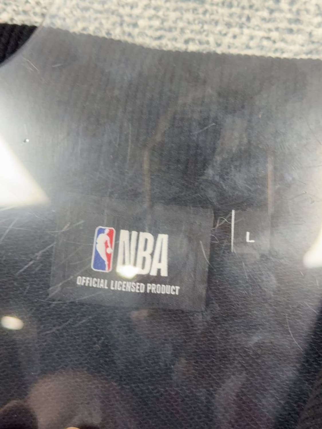 엔비에이 블랙 로고 오버핏 후드 집업 L 상품이미지8