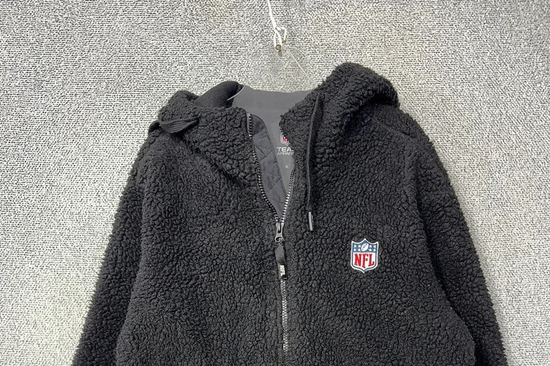 엔에프엘 블랙 로고 양털 후리스 후드 집업 M 상품이미지3