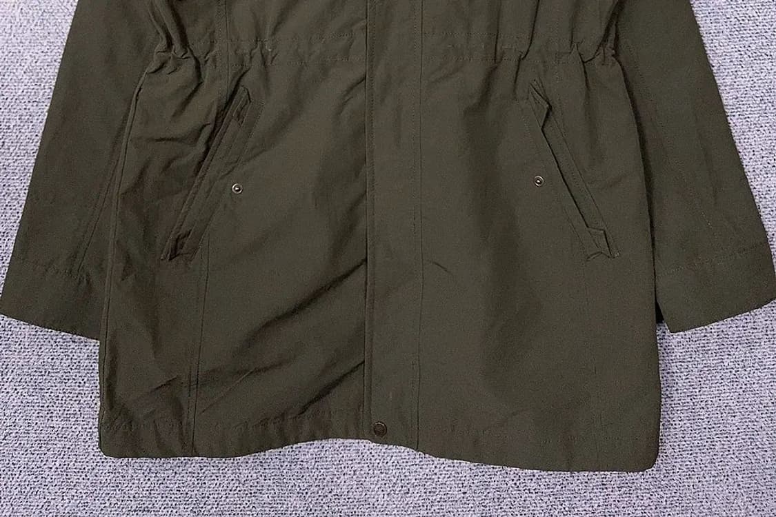 아이더 카키 허리 밴딩 여성 롱 바람막이 M 상품이미지4