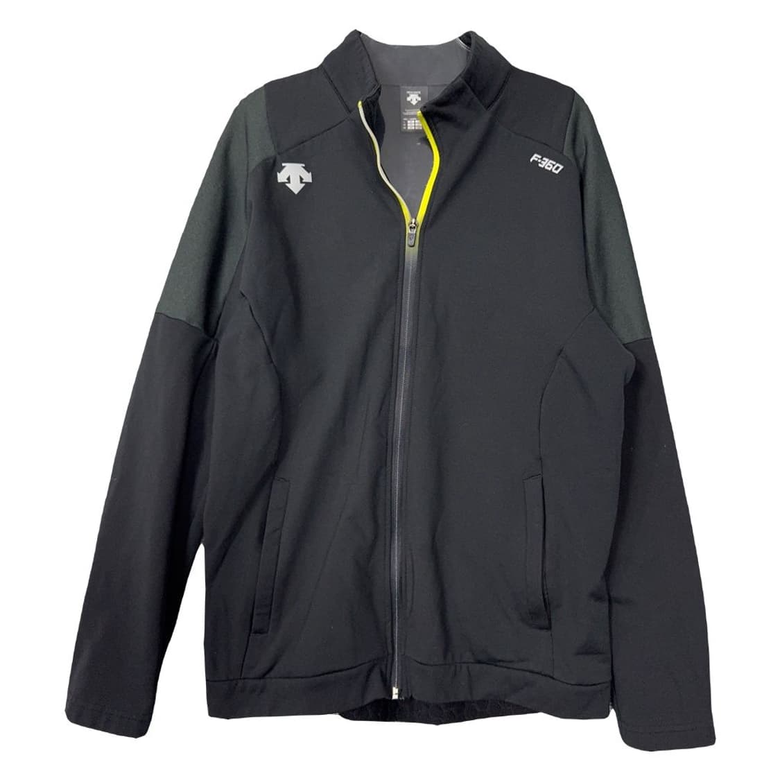 데상트 블랙 로고 기능성 집업 L 상품이미지1