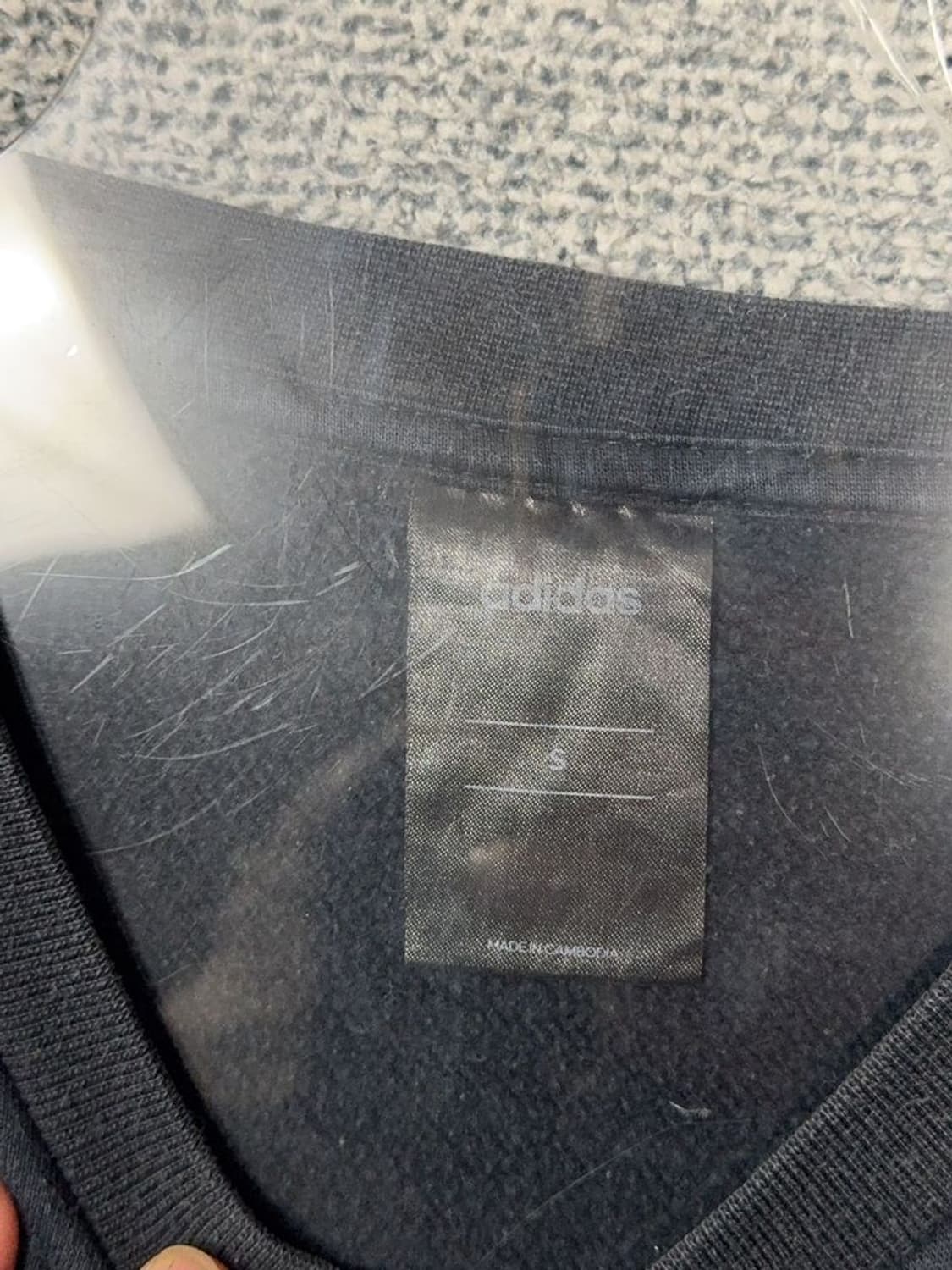 아디다스 네이비 로고 삼선 맨투맨 S 상품이미지7