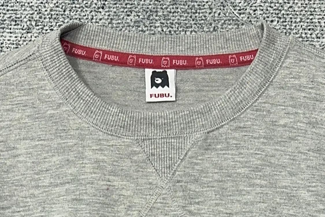 푸부 프린팅 라이트 그레이 오버 맨투맨 105(88) 상품이미지5