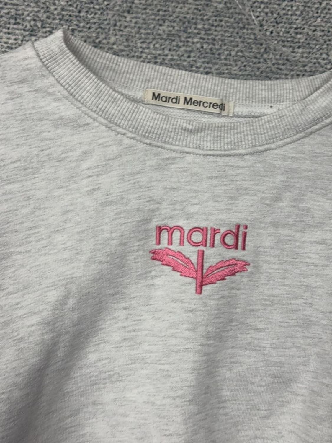 마르디 메르크디 프린팅 라이트 그레이 맨투맨 FREE 상품이미지8